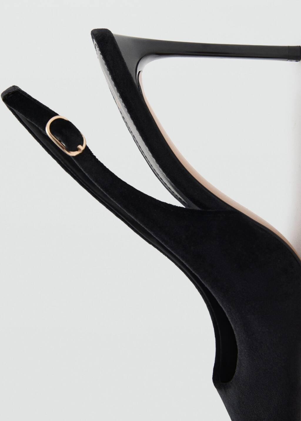 Black Velvet Heeled Shoes, 0201_99, large image number 1