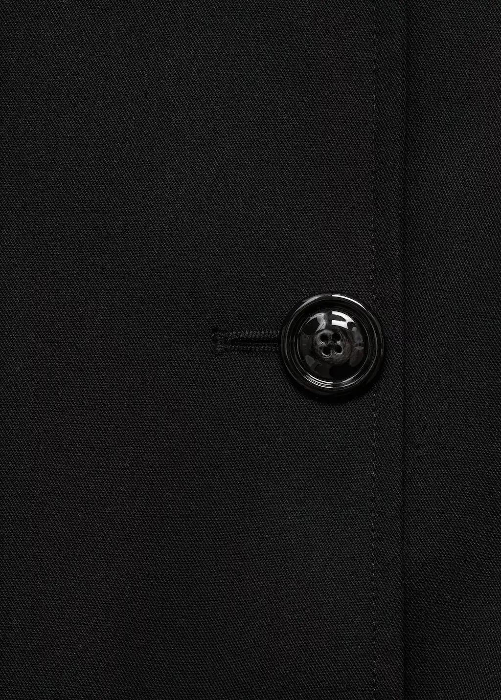 Black Classic Trench Coat With Belt, , large image number 4