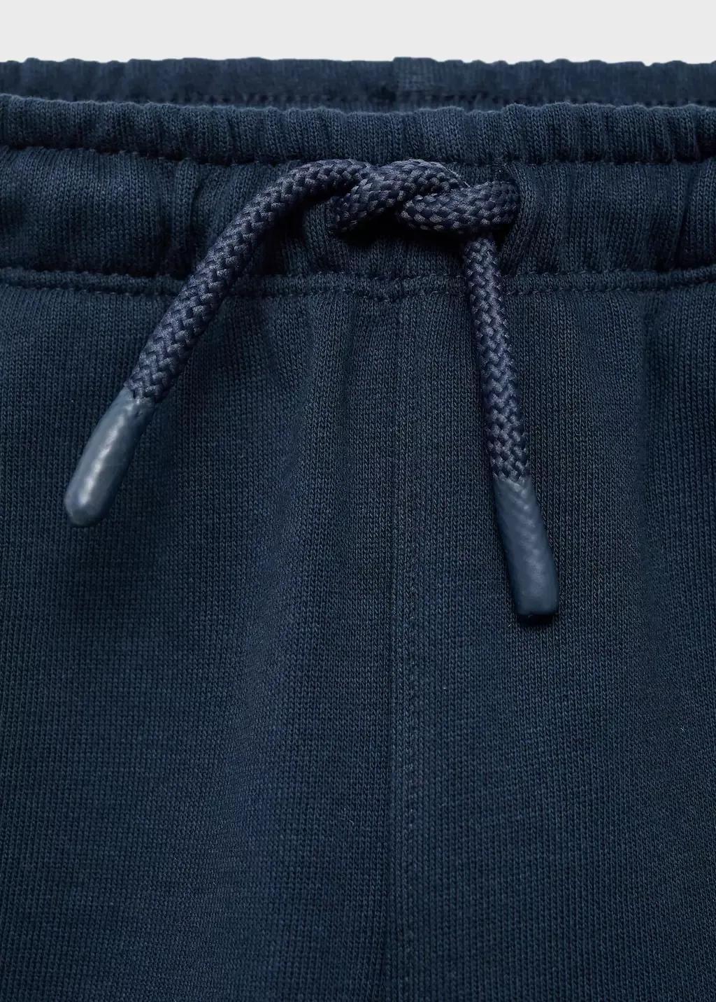 Navy Snoopy Embroidered Joggers, Baby Boys, Navy, large image number 3