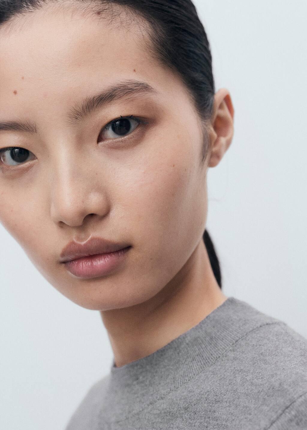 MEDIUM GREY Fine-knit flared dress, 0201_94, large image number 1