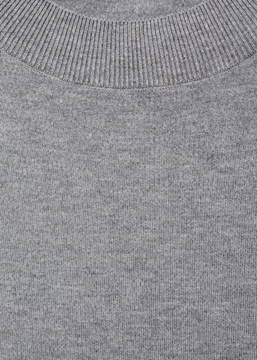 MEDIUM GREY Fine-knit flared dress, 0201_94, large image number 2