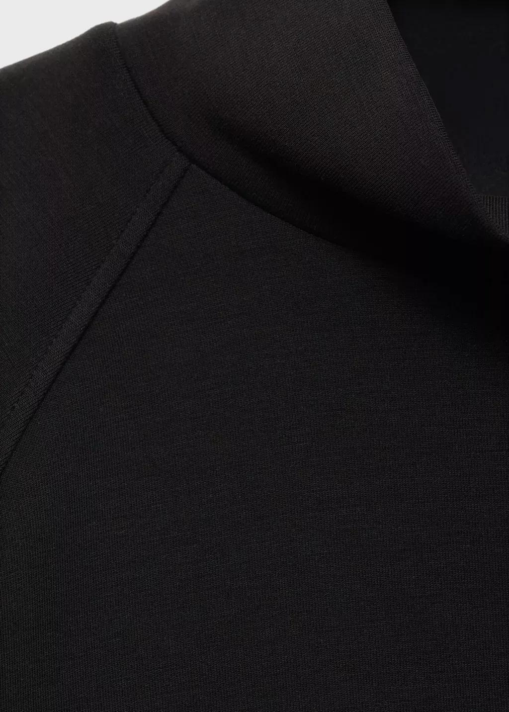 BLACK High collar sweatshirt, Black, large image number 1
