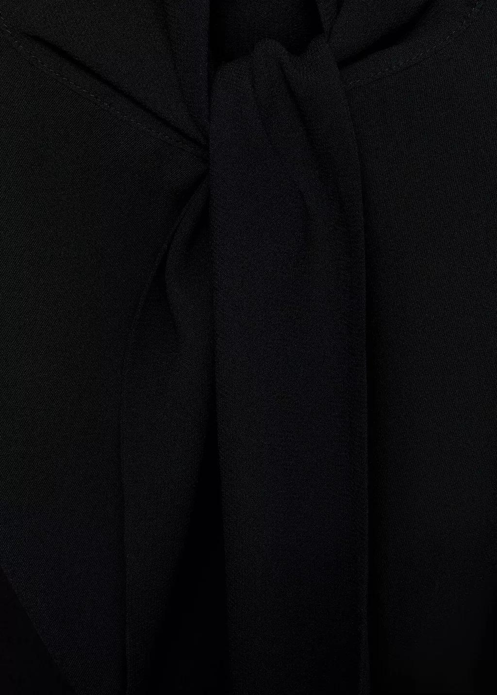 Black Bow Cut-Out Detail Dress, Black, large image number 1