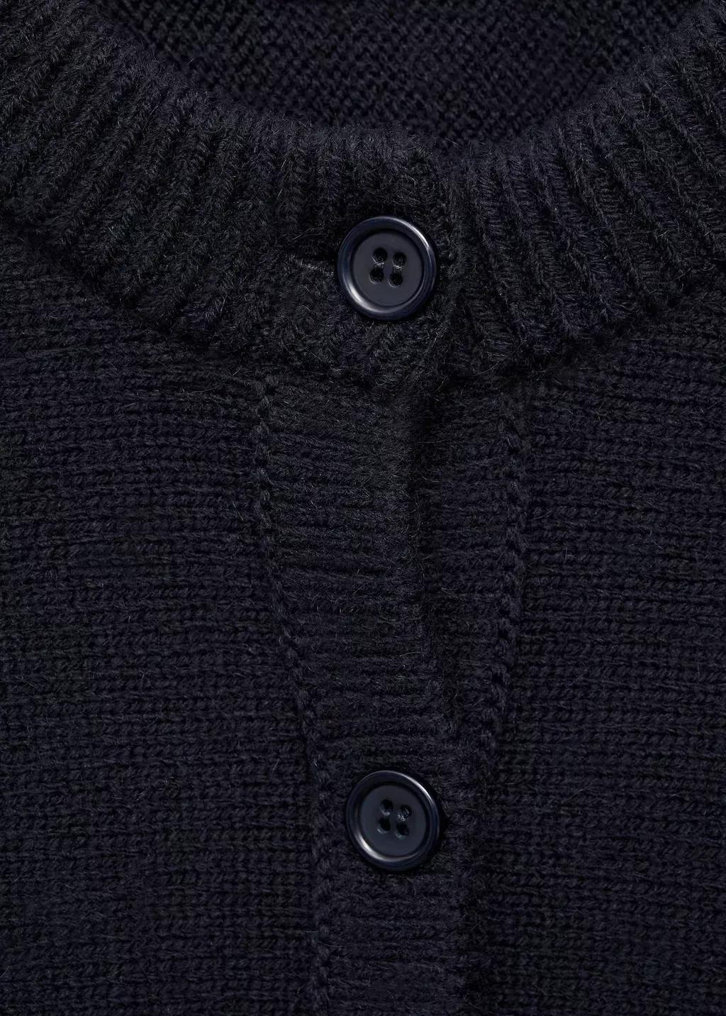 Navy Straight-Fit Cardigan With Buttons, Navy, large image number 1