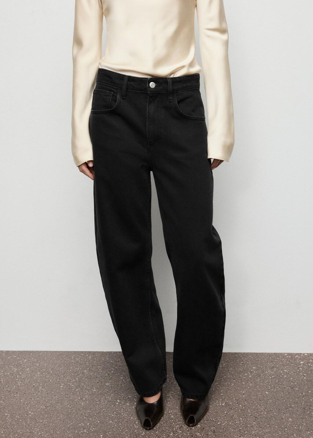 OPEN GREY High-waisted barrel jeans, Open Grey, large image number 3