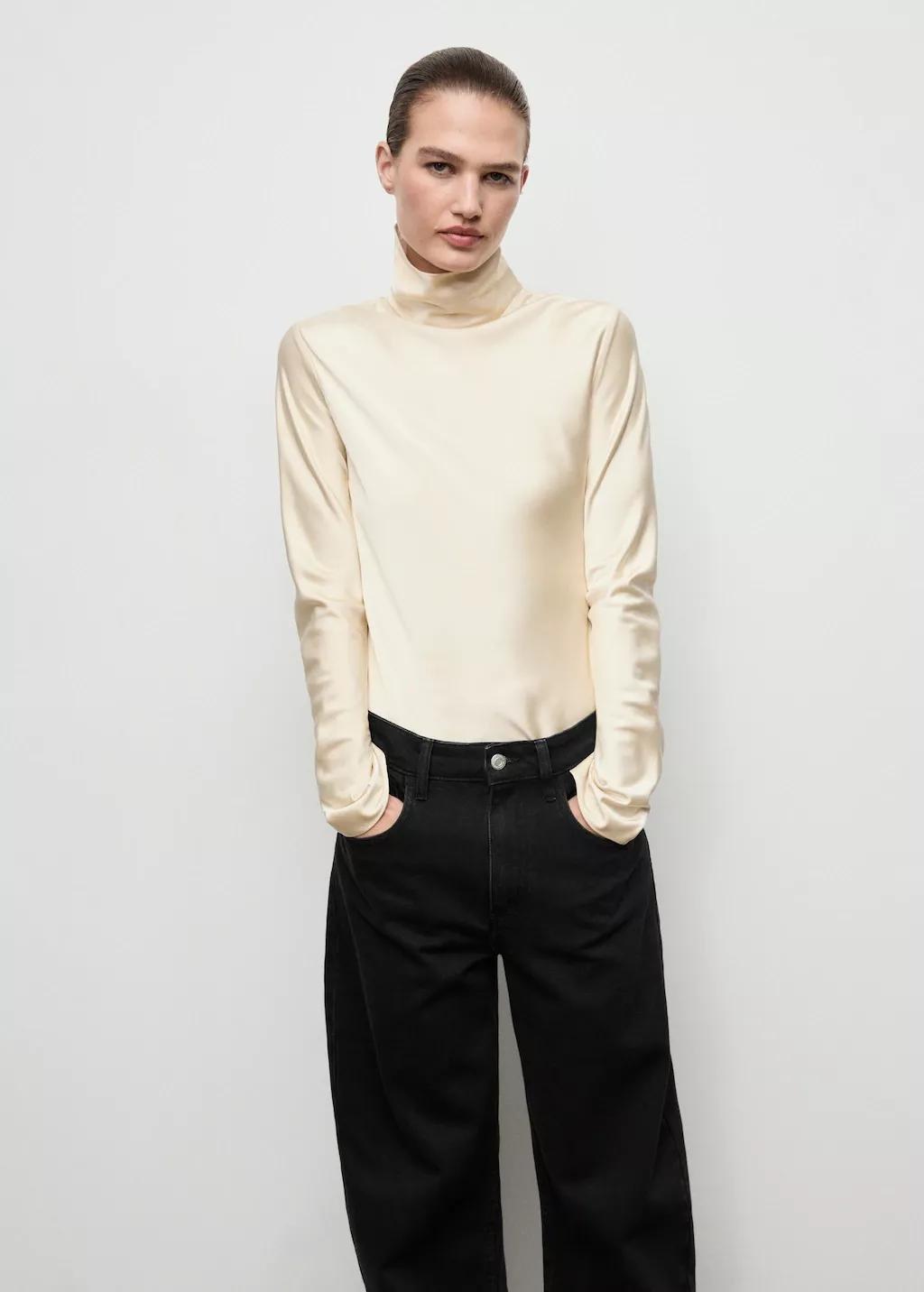 OPEN GREY High-waisted barrel jeans, Open Grey, large image number 4