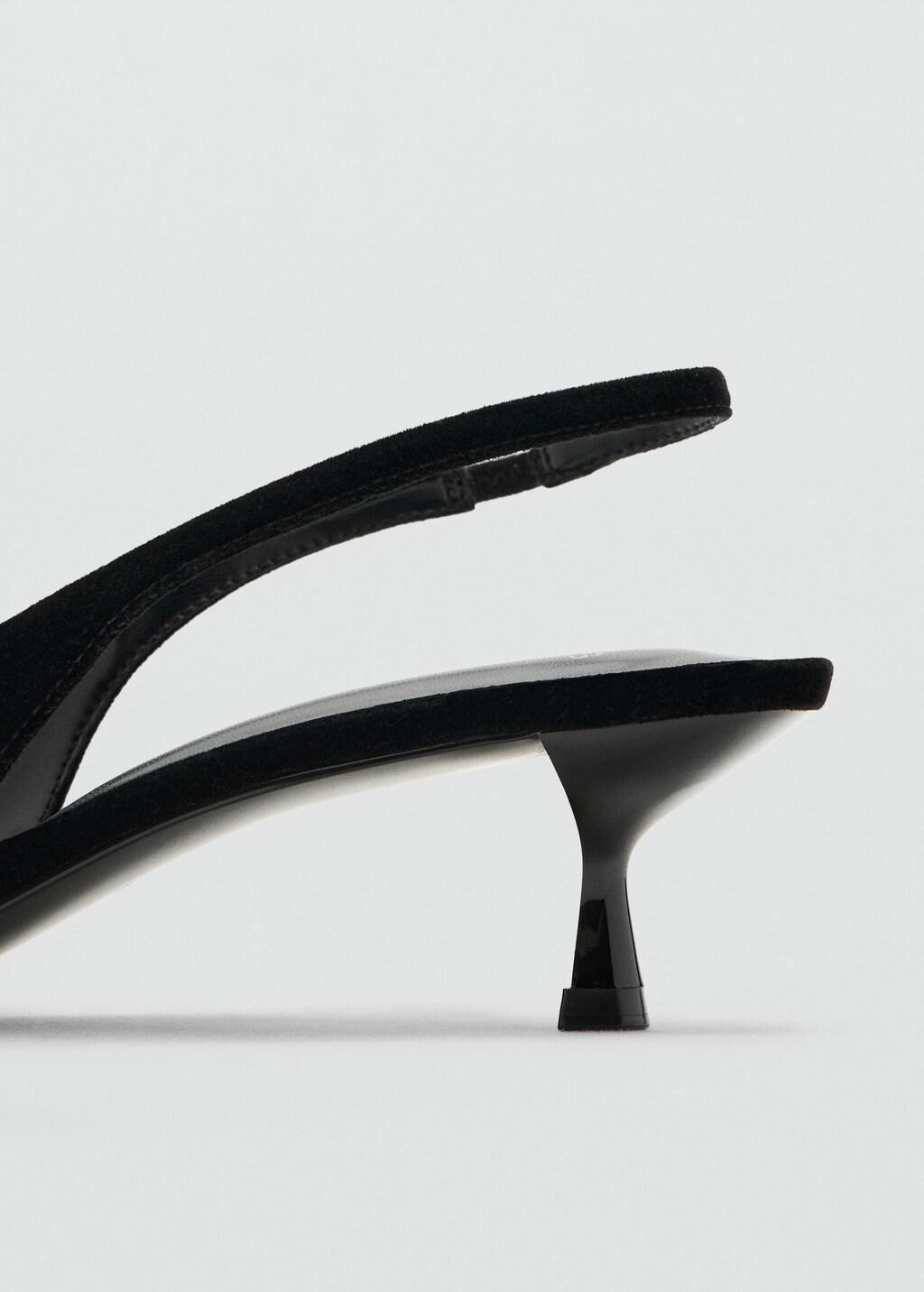 BLACK Velvet heeled shoes, Black, medium