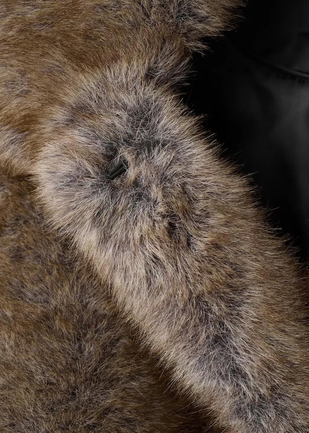 LIGHT BEIGE Faux-fur cropped jacket, Light Beige, large image number 1