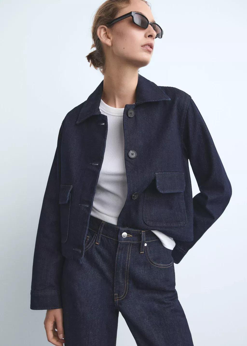 Blue Straight-Leg Jeans With Ings, Open Blue, large image number 1