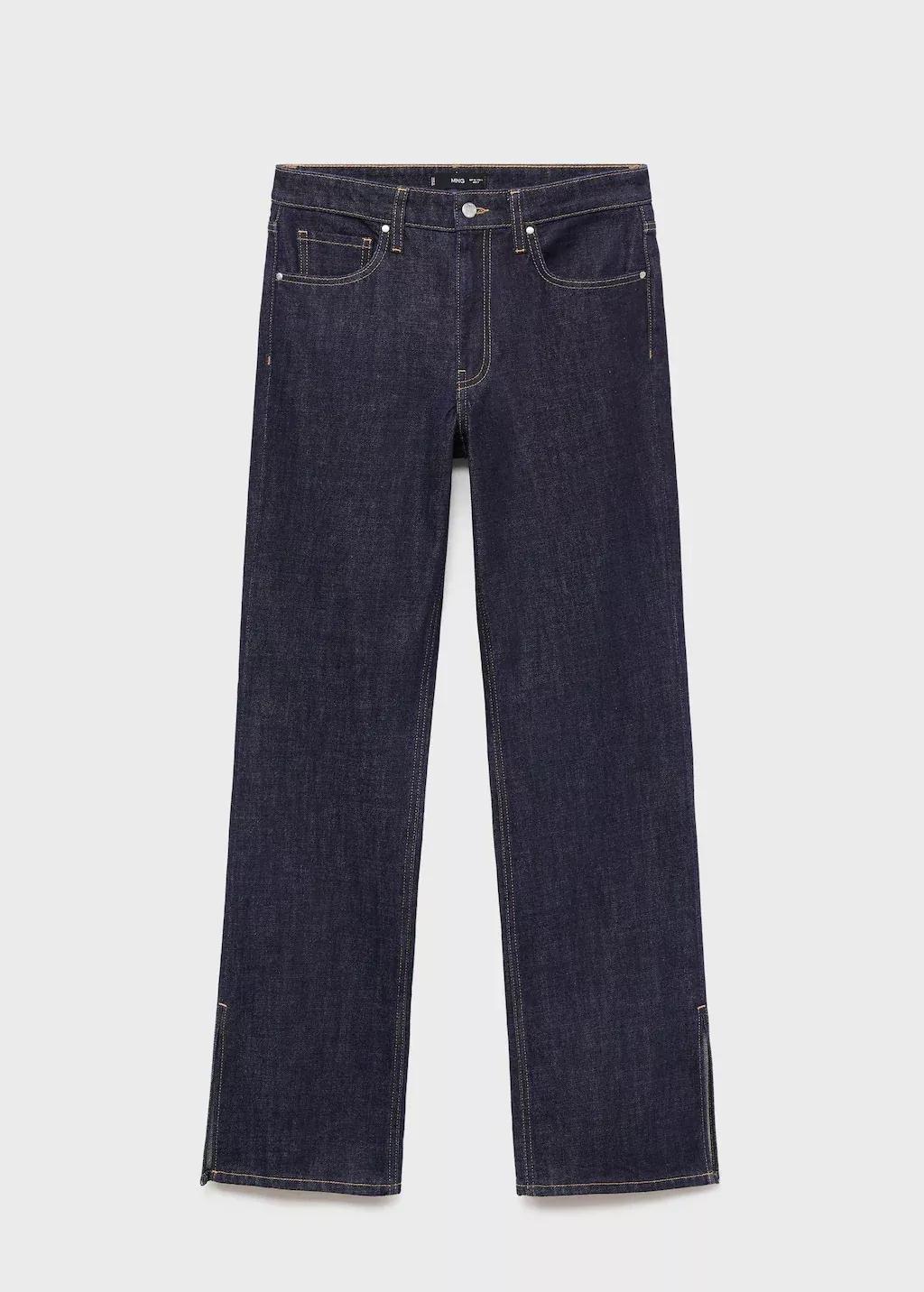Blue Straight-Leg Jeans With Ings, Open Blue, large image number 3