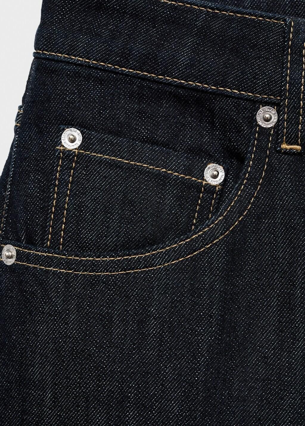 Blue Wide-Leg Jeans With Buttons, Open Blue, large image number 7