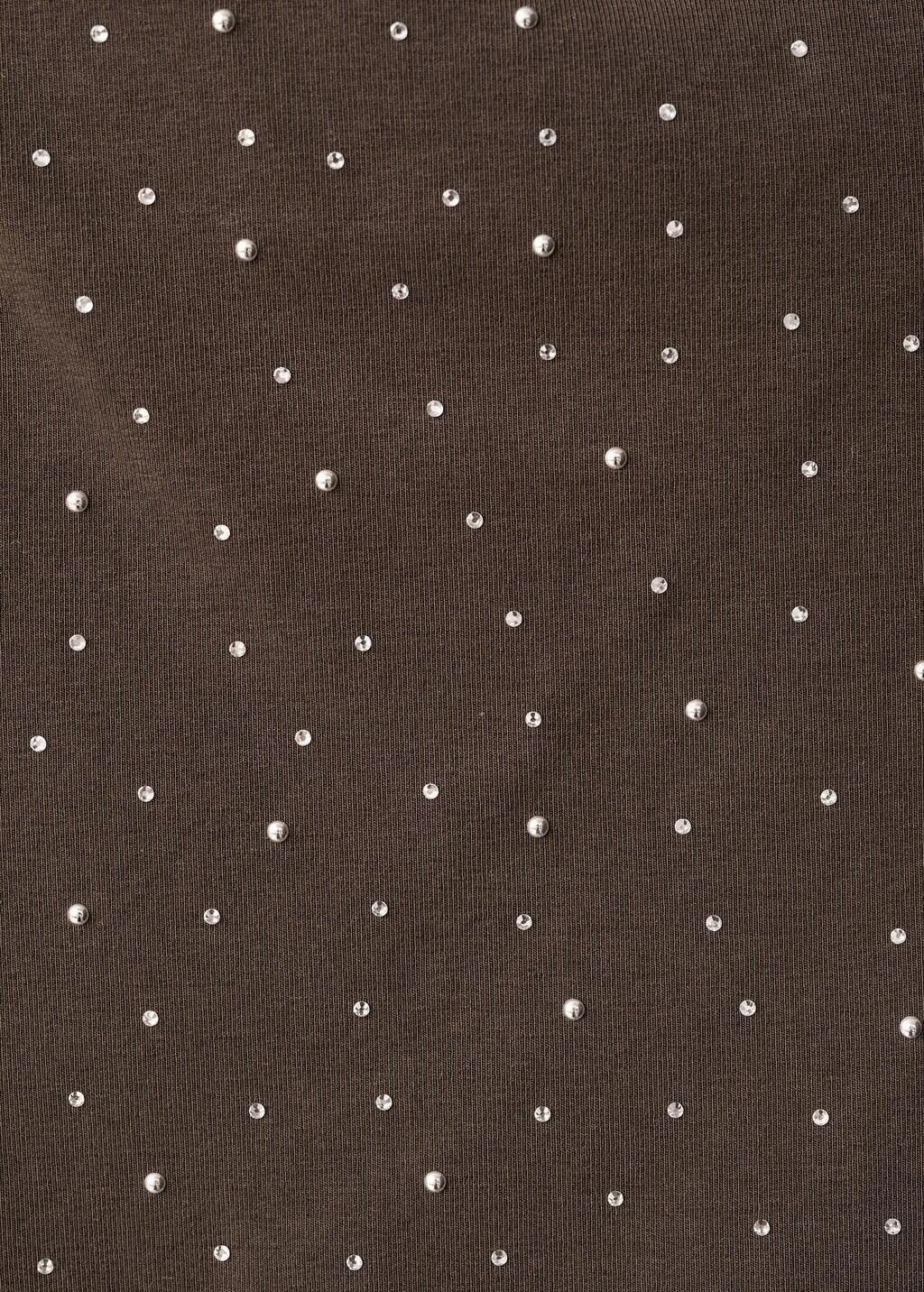 BROWN Asymmetrical top with rhinestones, 0201_30, large image number 5