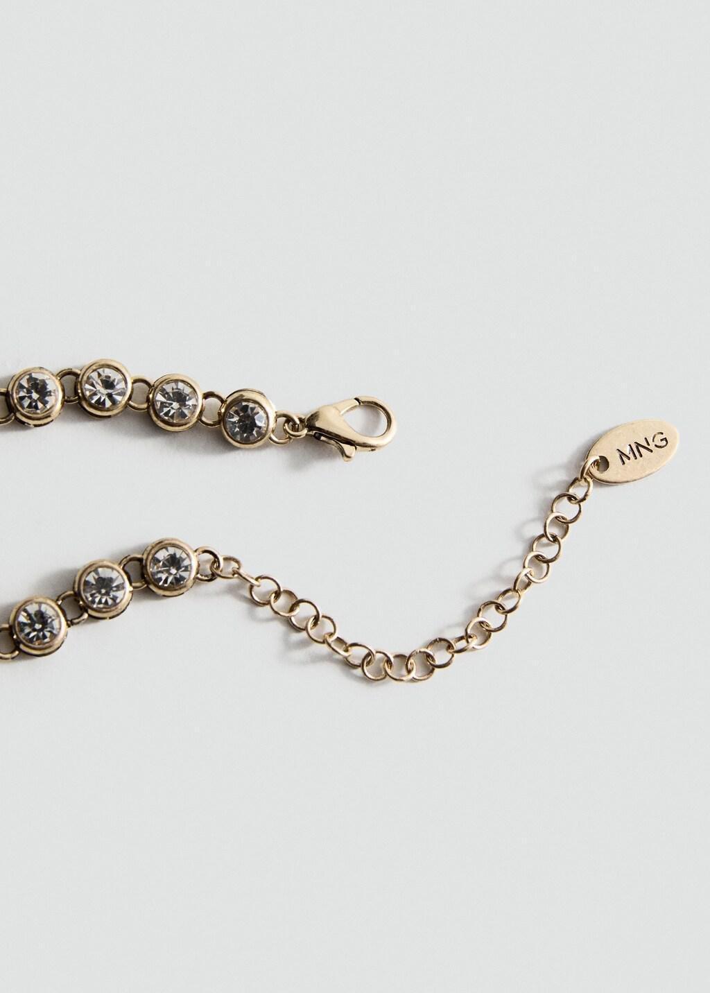 GOLD Crystal necklace, 0201_OR, medium