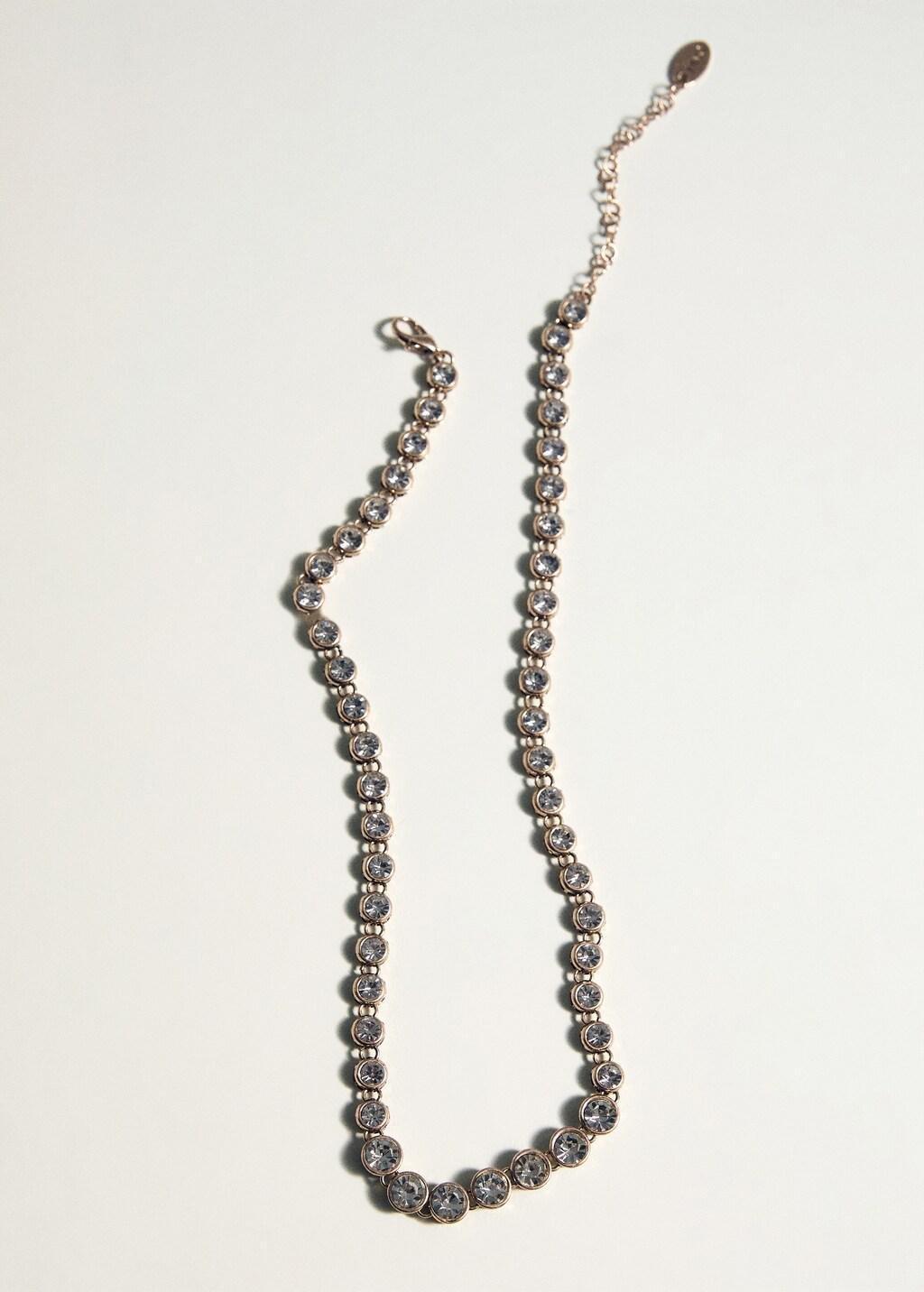 GOLD Crystal necklace, 0201_OR, medium