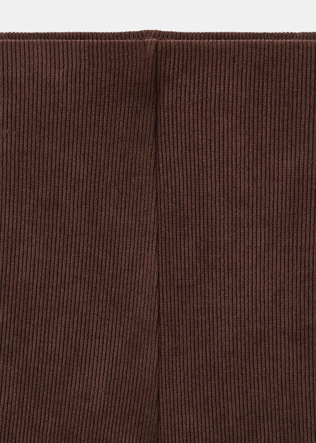 Brown Corduroy Trousers With Elastic Waist, 0201_30, large image number 1