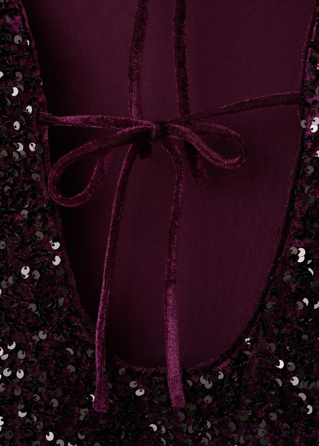 Red Sequin Dress With Open Back, 0201_78, large image number 5