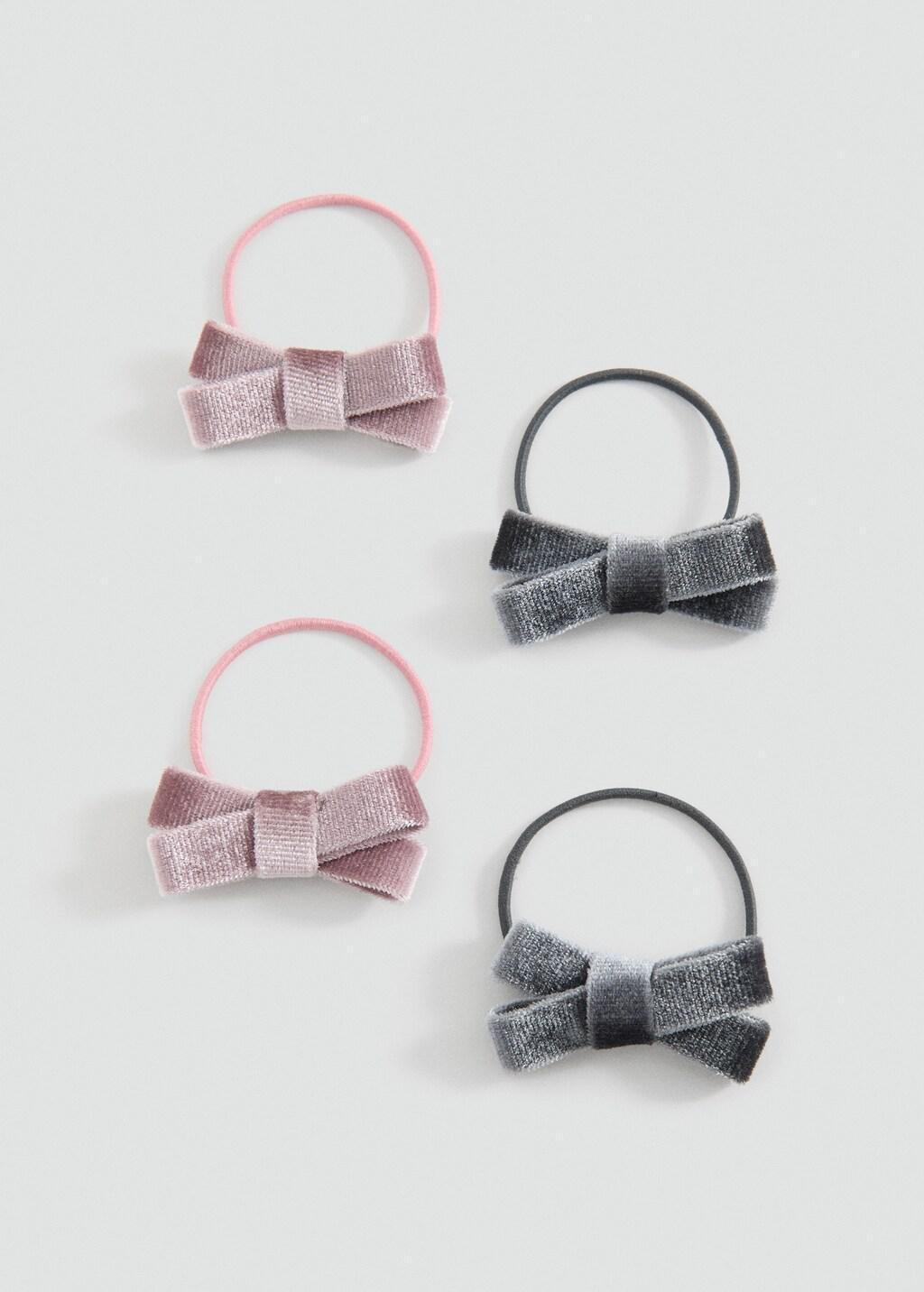 Pink Lt Pastel Pack Of 4 Scrunchies, Kids Girl, Light-Pastel Pink, large image number 1