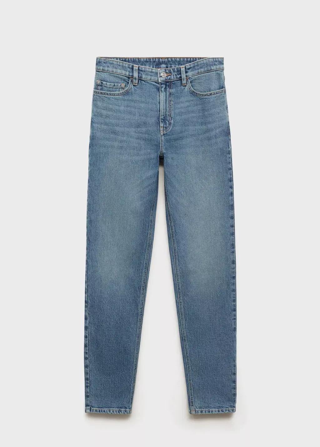 Blue Newmom Comfort High-Rise Jeans, 0201_TM, large image number 3