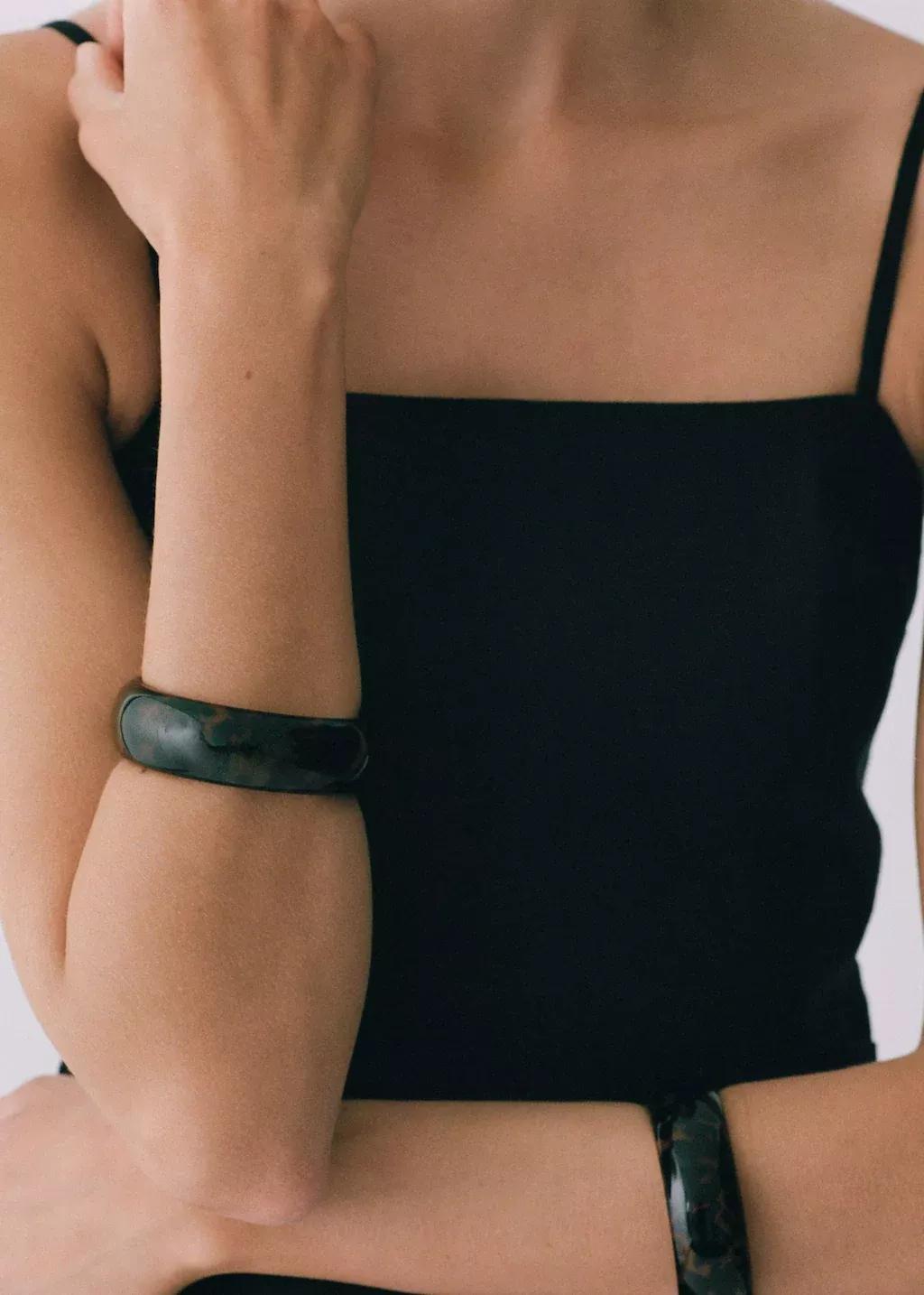 BLACK Bow linen-blend dress, Black, large image number 6