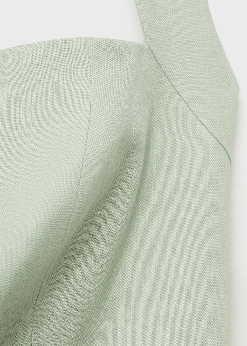 Green Linen Halter Jumpsuit, , large image number 6