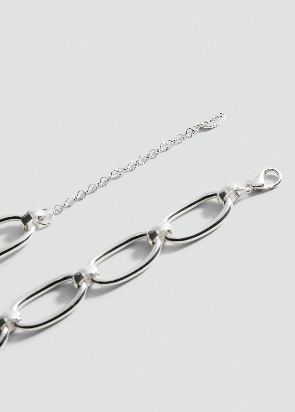 Silver Lariat-Design Necklace, Silver, large image number 1