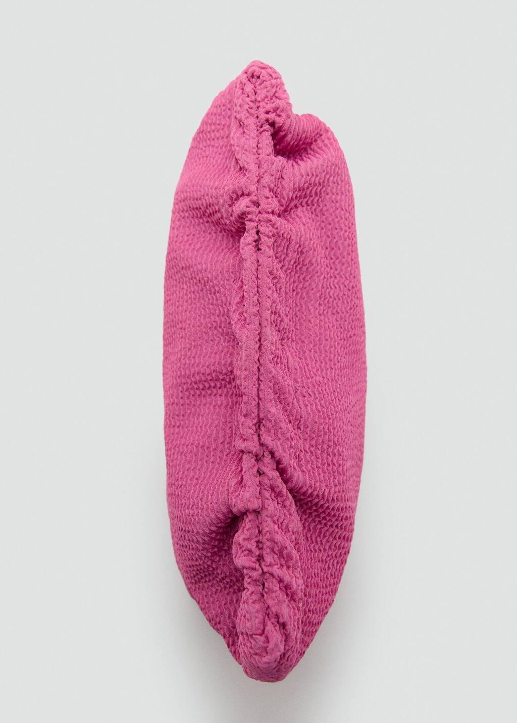 Pink Ribbed Toiletry Bag, , medium