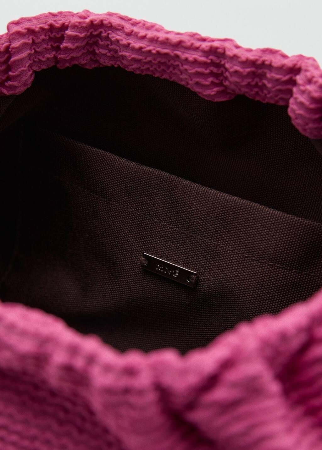 Pink Ribbed Toiletry Bag, Bright Pink, large image number 2