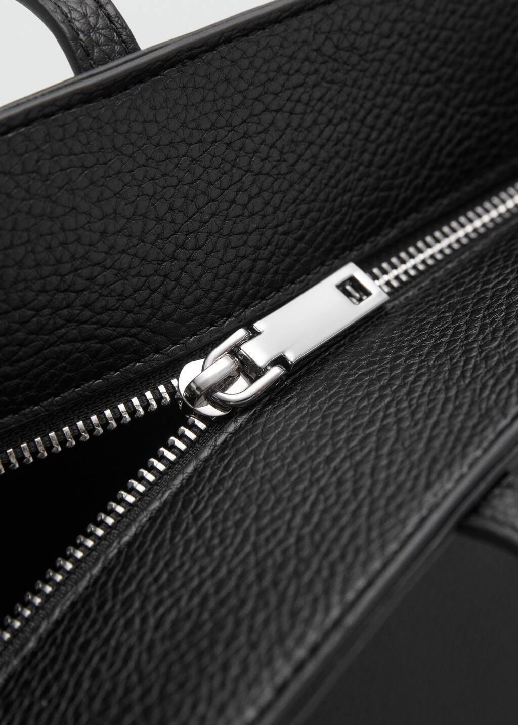 BLACK Shopper bag with double handle, 0201_99, large image number 4