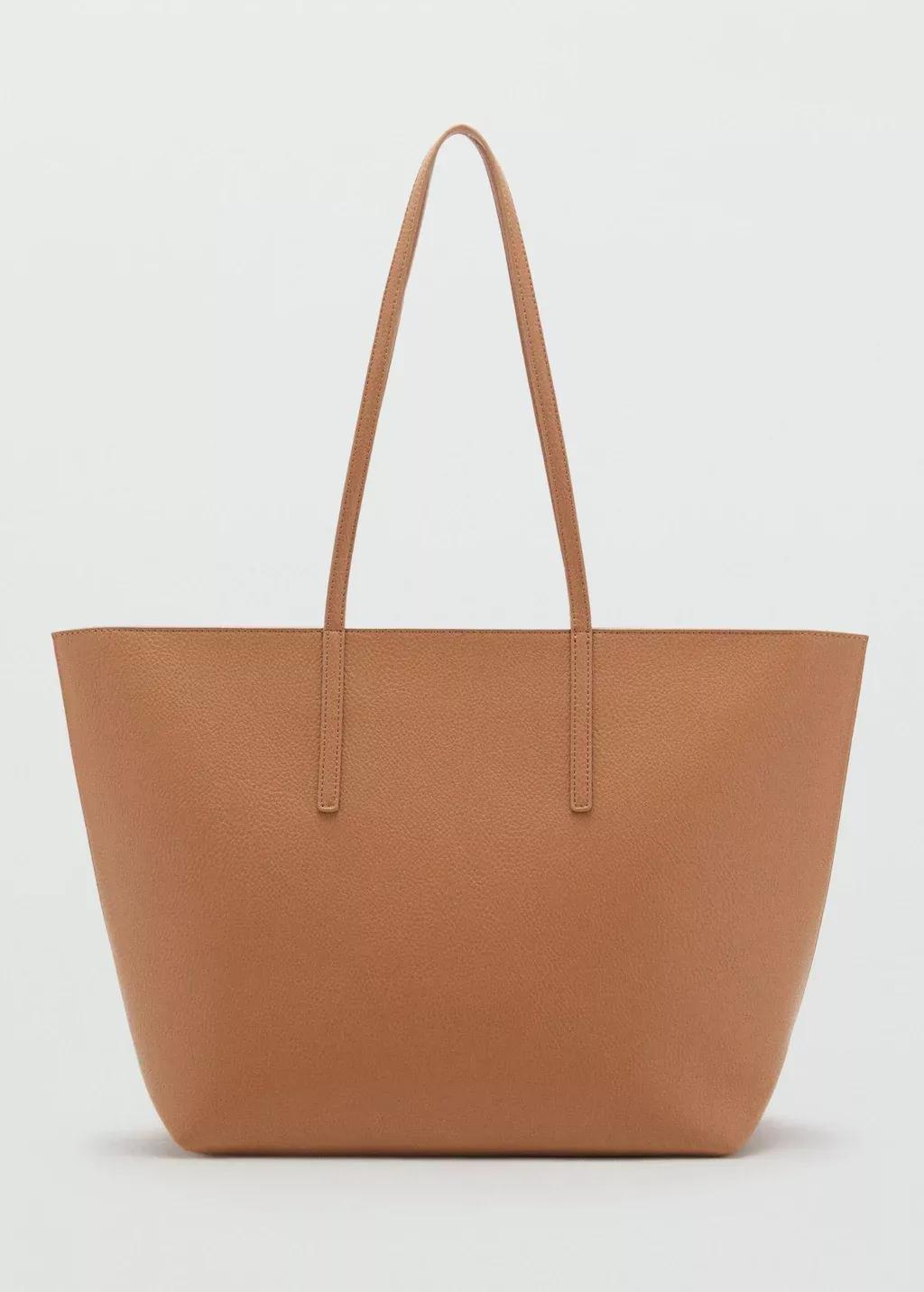 Brown Shopper bag with double handle, 0201_CU, large image number 3