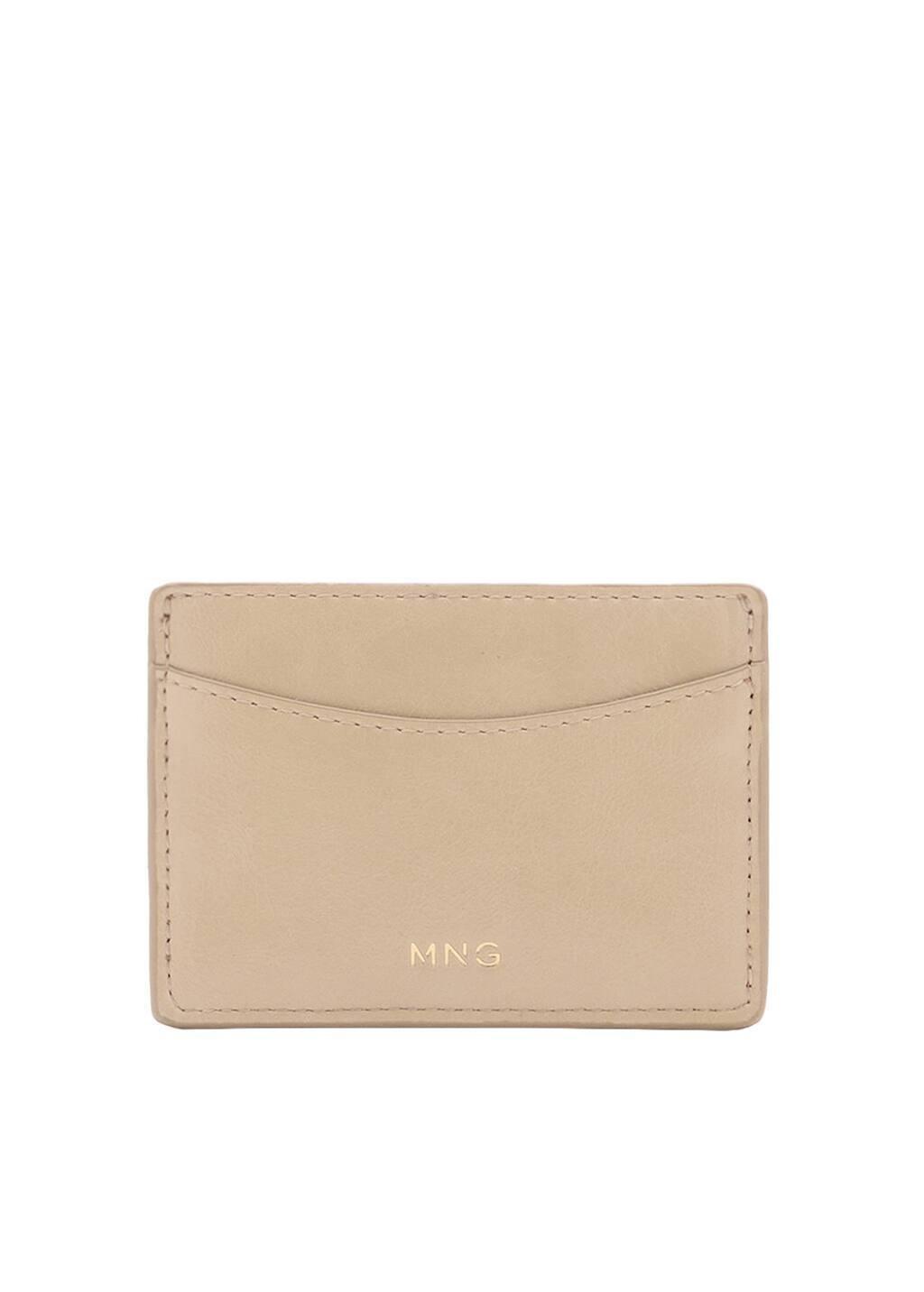 Beige Leather-Effect Card Holder, Light Beige, large image number 3
