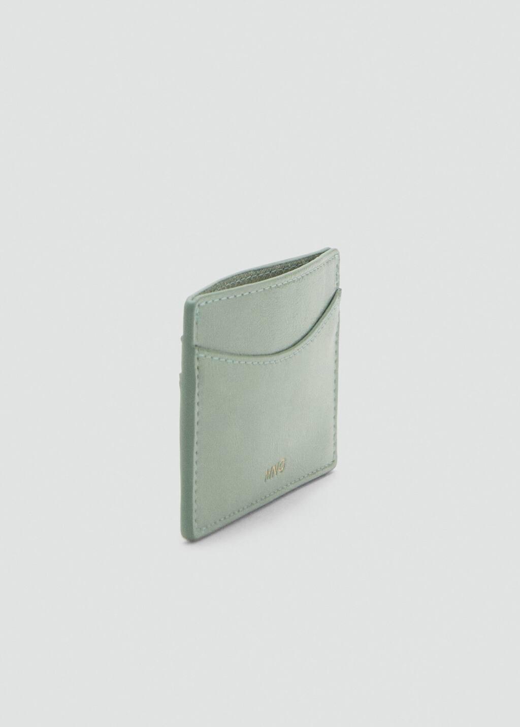 Turquoise Leather-Effect Card Holder, Turquoise - Aqua, large image number 0