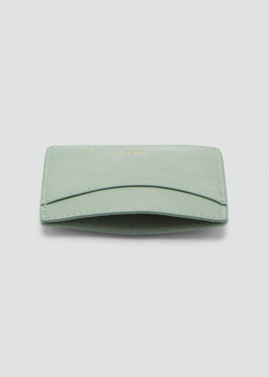 Turquoise Leather-Effect Card Holder, Turquoise - Aqua, large image number 1