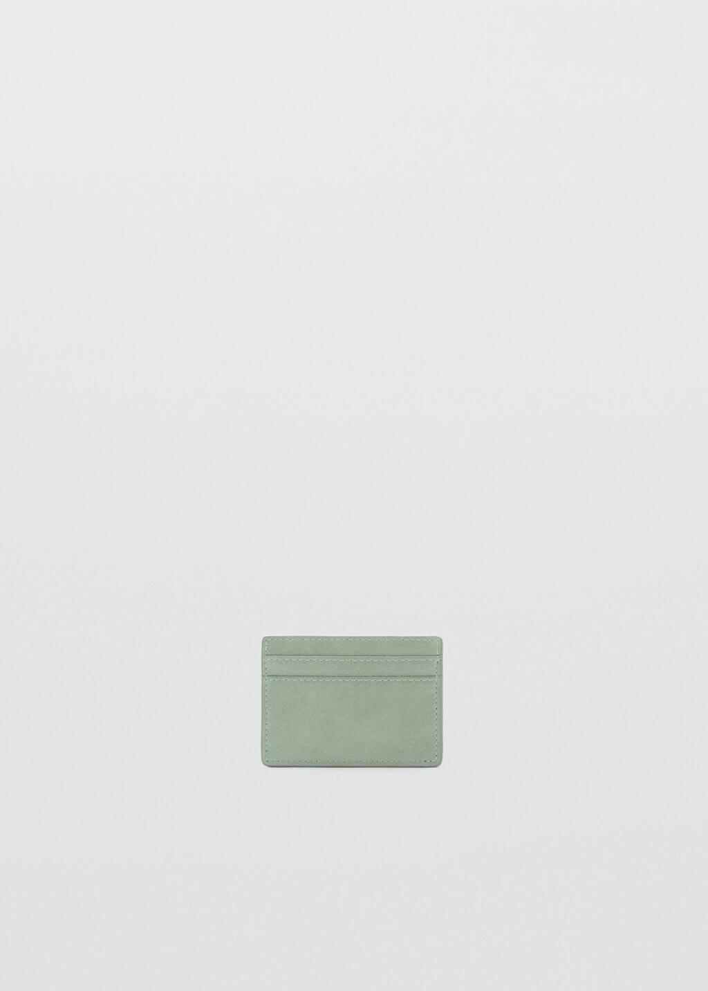 Turquoise Leather-Effect Card Holder, Turquoise - Aqua, large image number 3