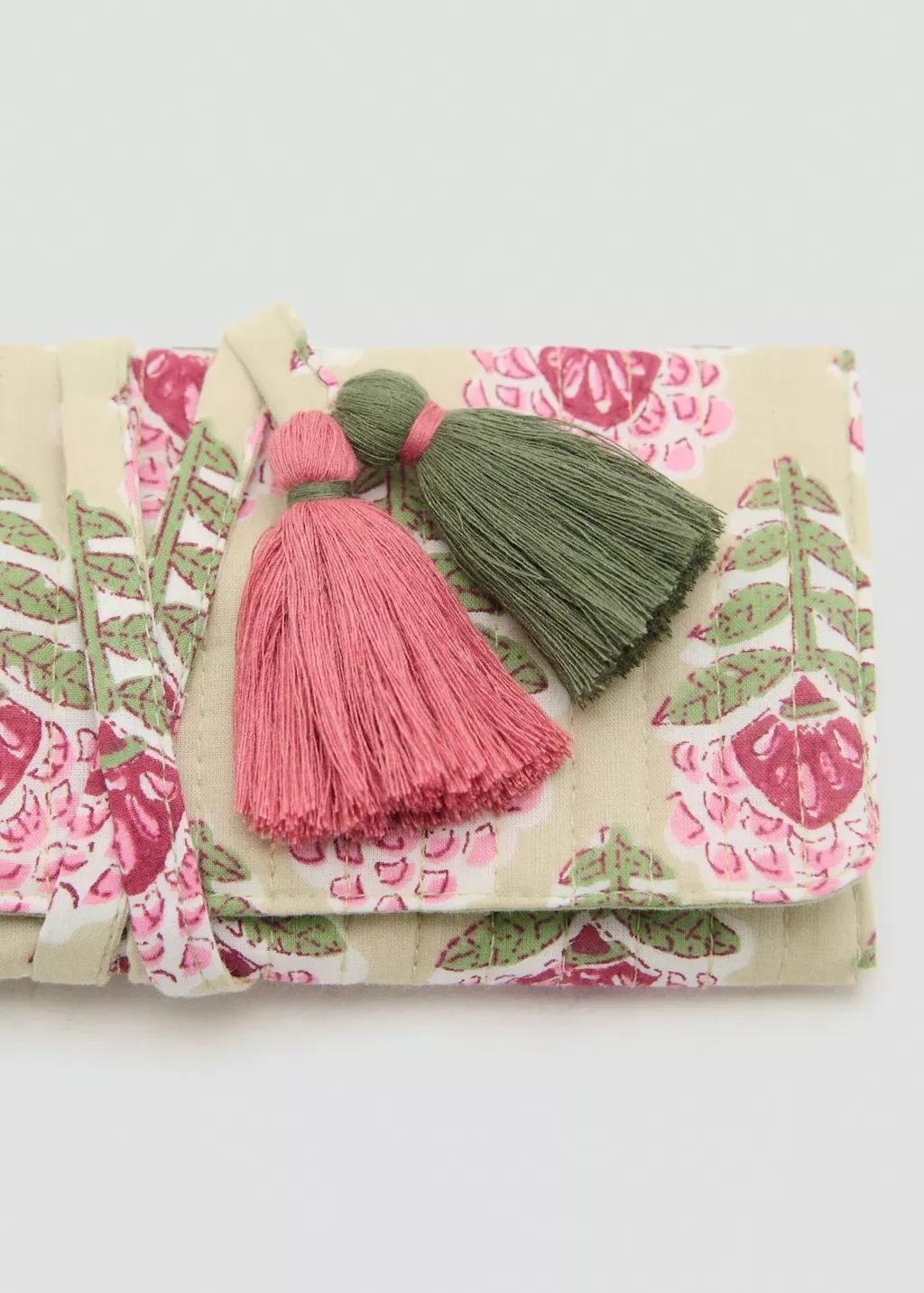 BRIGHT GREEN Textured cotton roll jewellery box, 0201_42, large image number 1