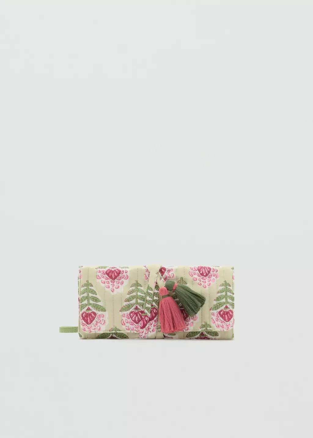 BRIGHT GREEN Textured cotton roll jewellery box, 0201_42, large image number 3