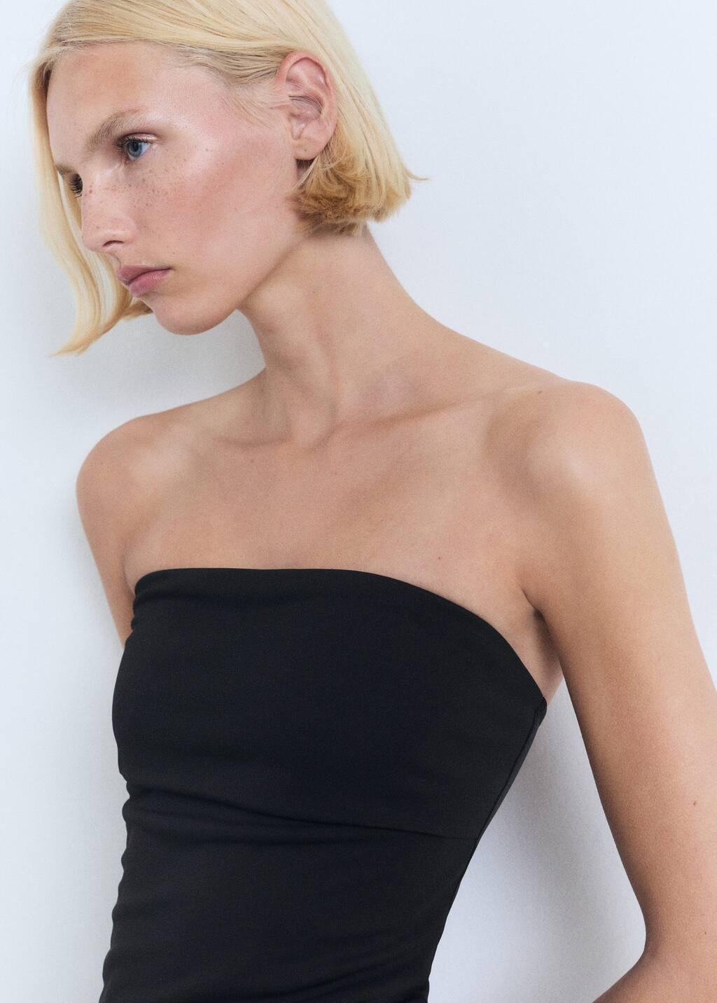 Black Bandeau Top, , large image number 1