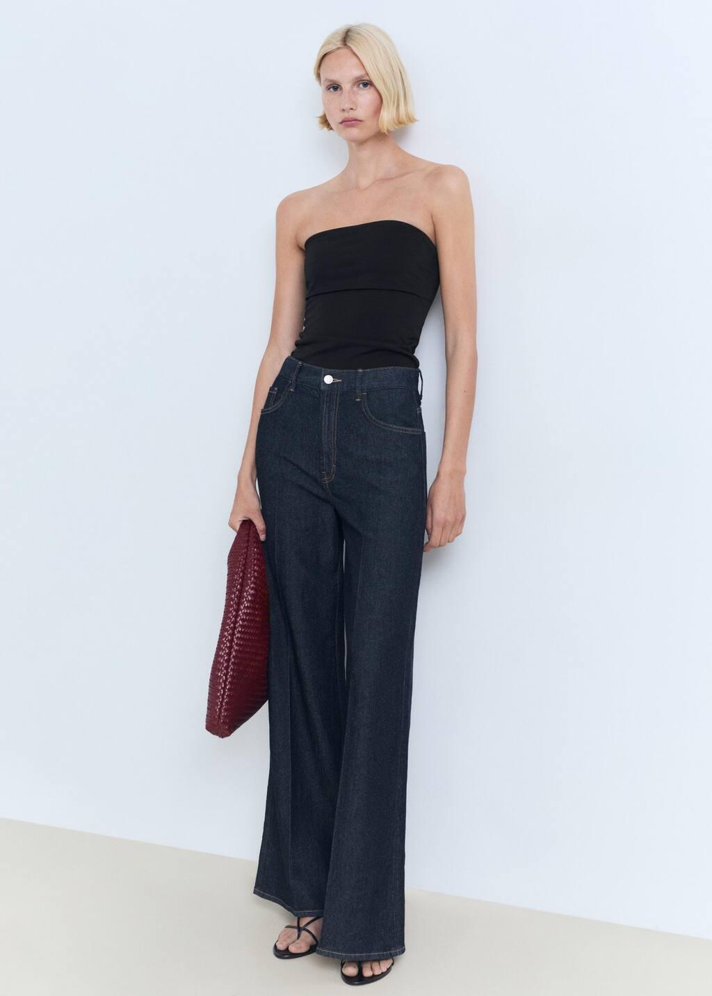 Black Bandeau Top, , large image number 2