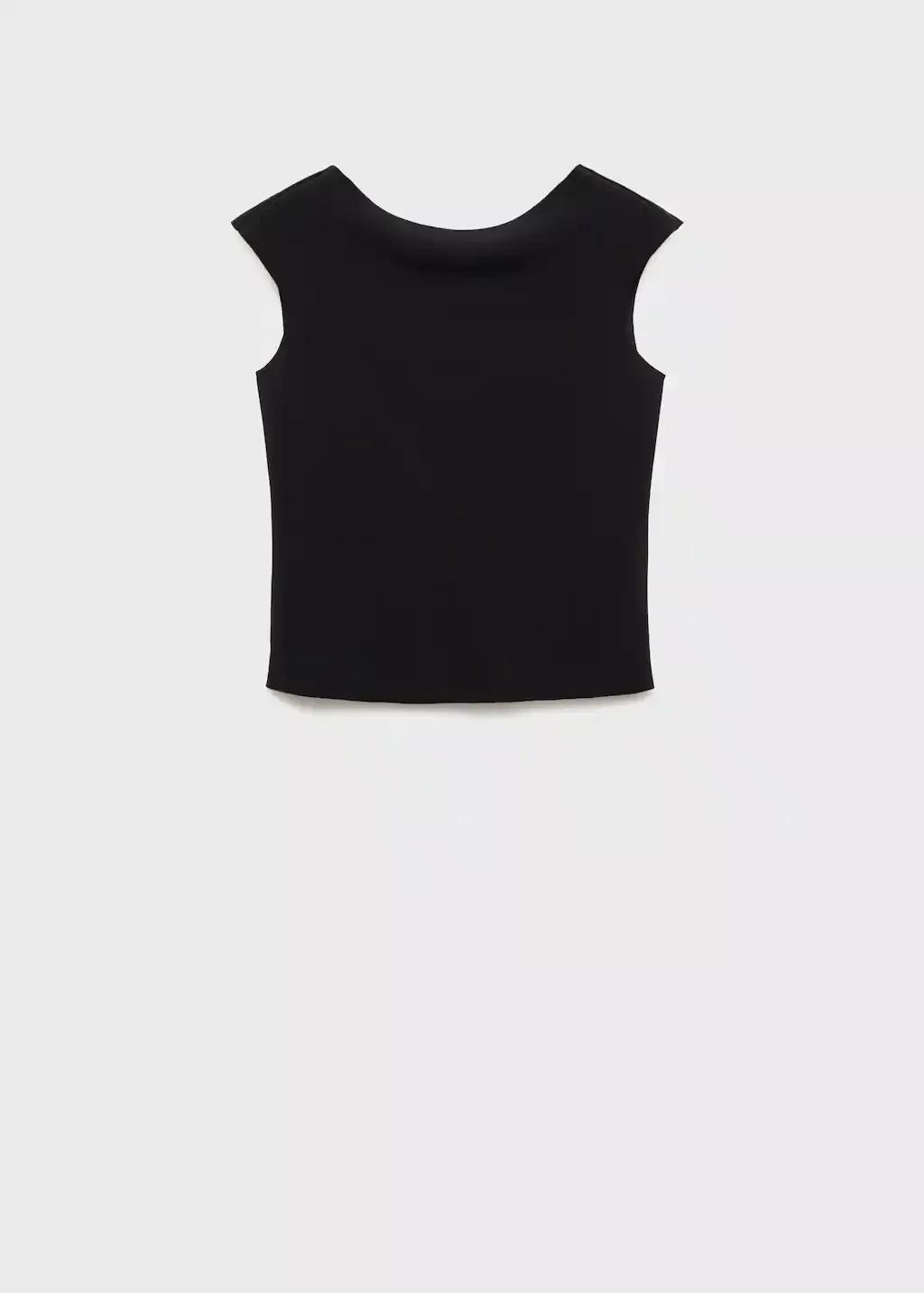 BLACK Open-back top, Black, large image number 3