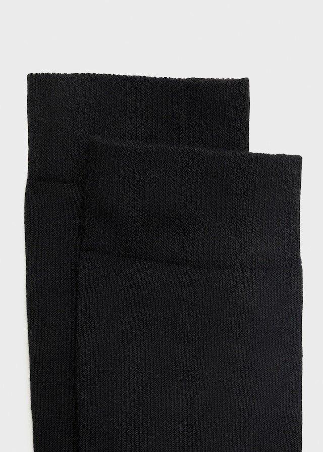 Black Cotton Socks, Set Of 3, , large image number 6