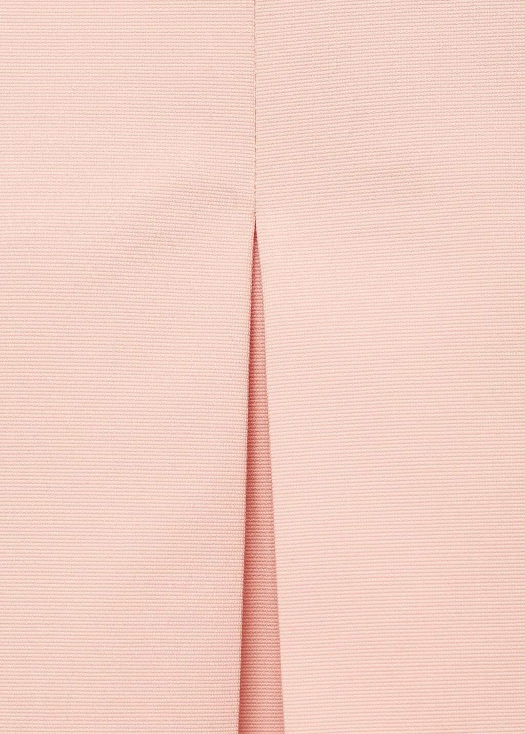 LT-PASTEL PINK Cotton midi-skirt with pleat detail, , large image number 5