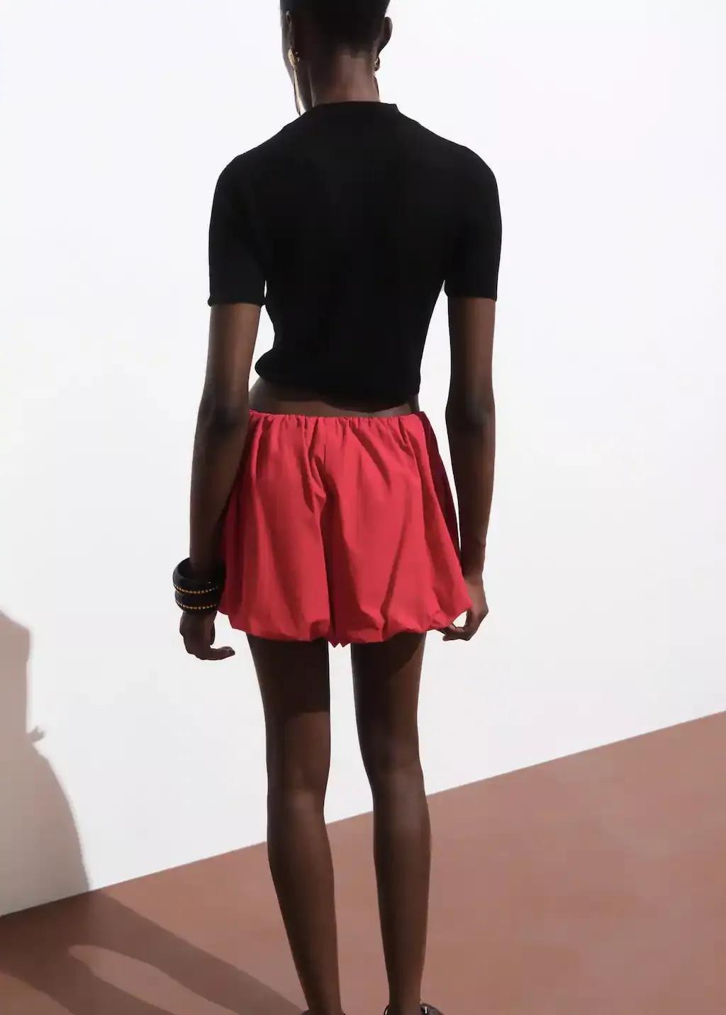 BLACK Knitted cropped sweater, 0201_99, large image number 5