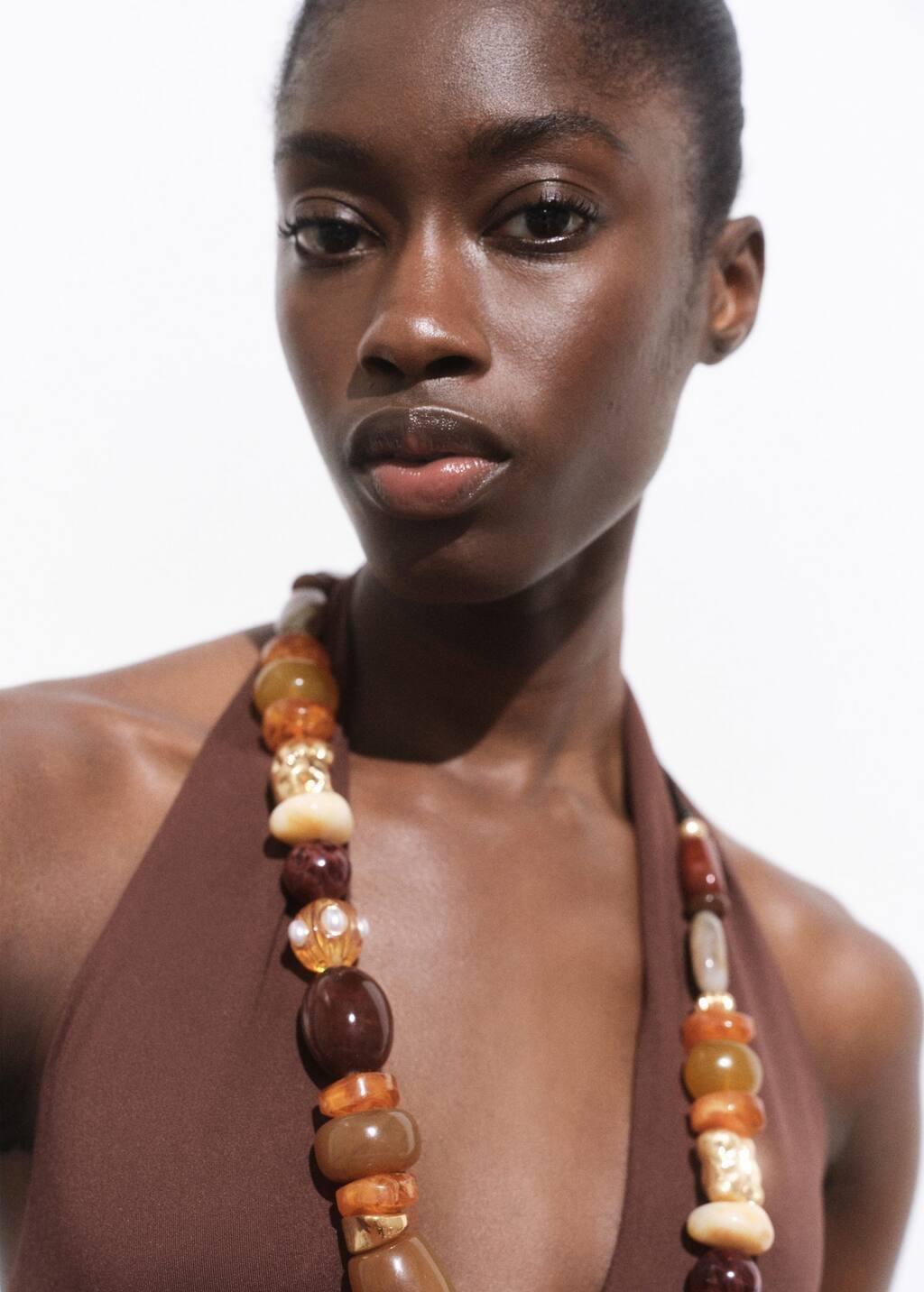 Brown V-Neck Body, , large image number 1