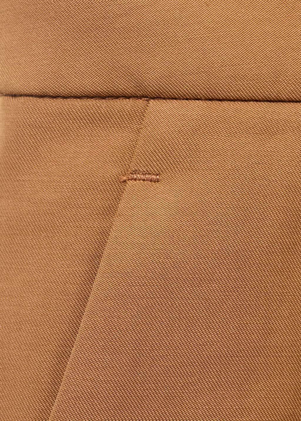 MEDIUM BROWN Mini-skirt with pleats, , large image number 2