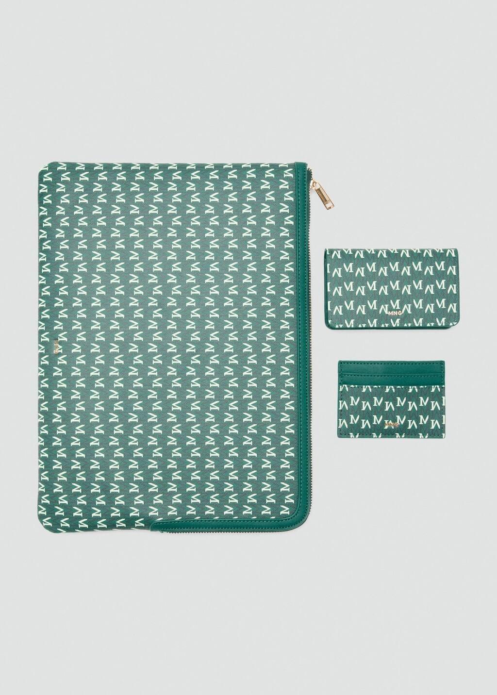 Green Laptop Case With Printed Logo, Green, large image number 2