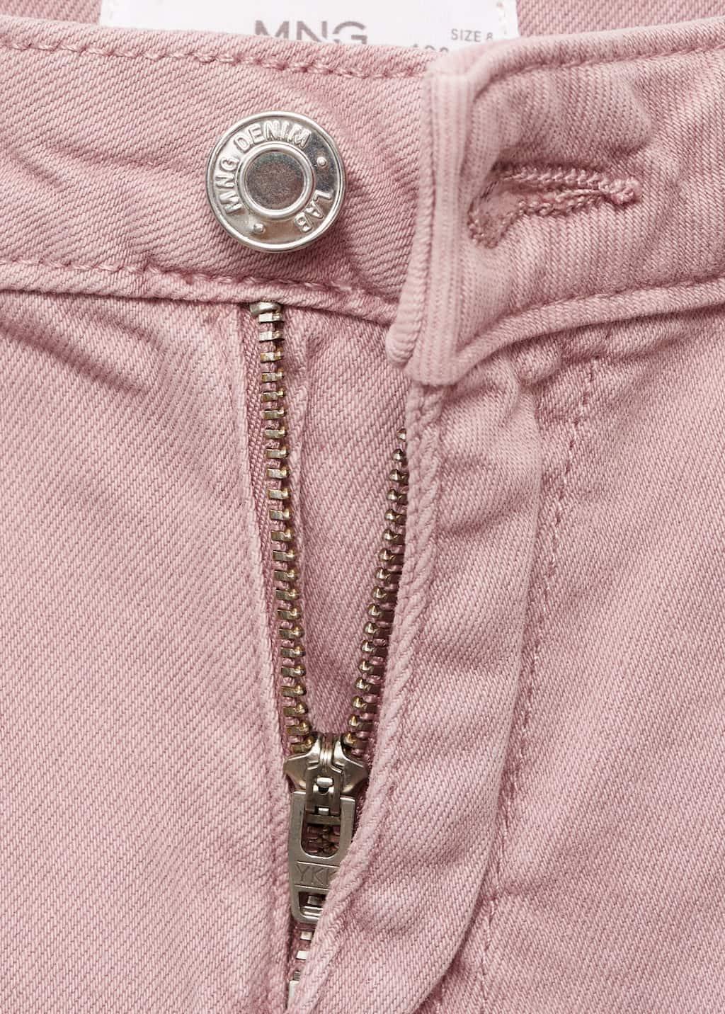 PINK Wideleg low frayed hem jeans, Kids Girl, , large image number 2