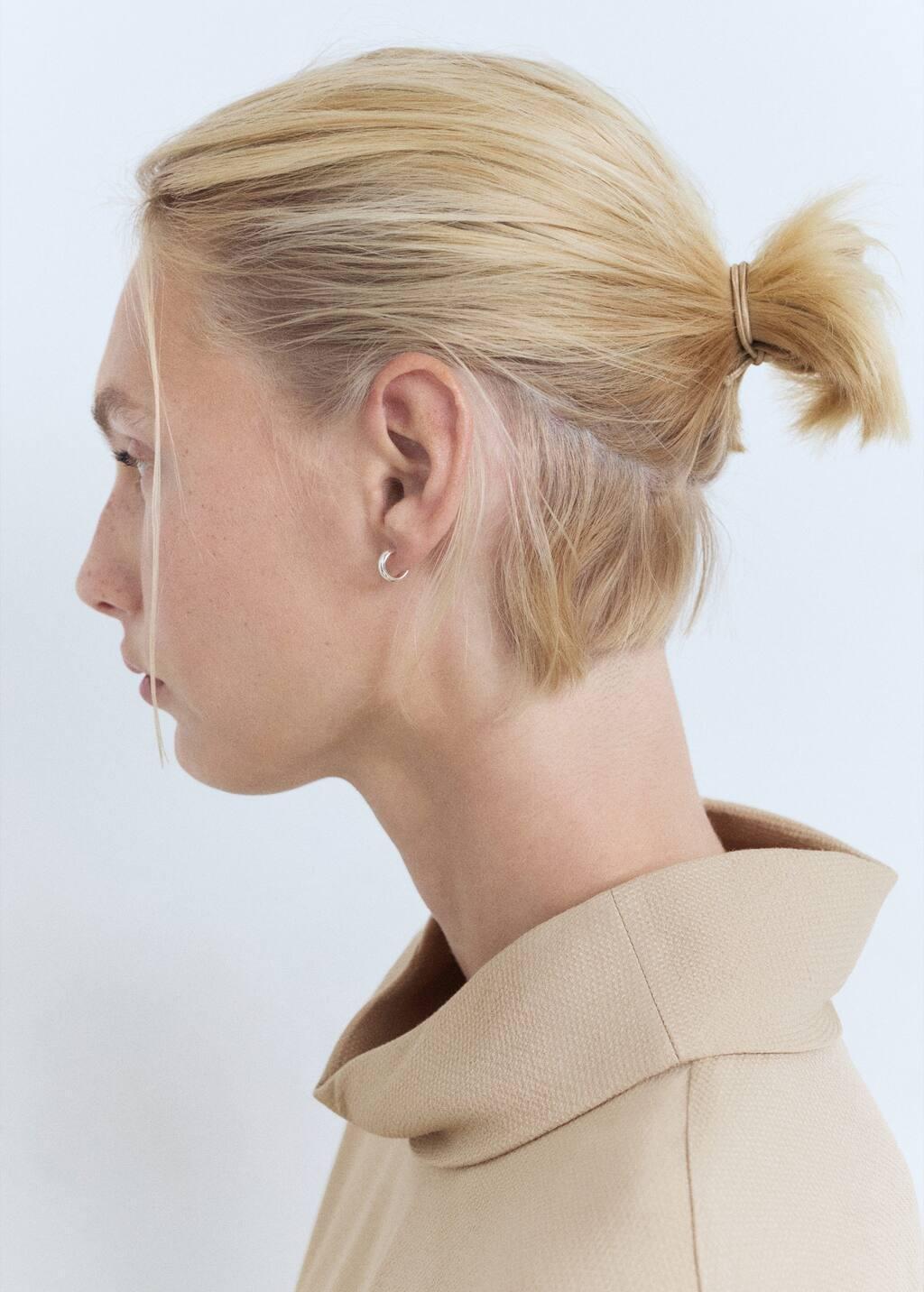 Beige Oversized Flowing Blouse, Light Beige, medium