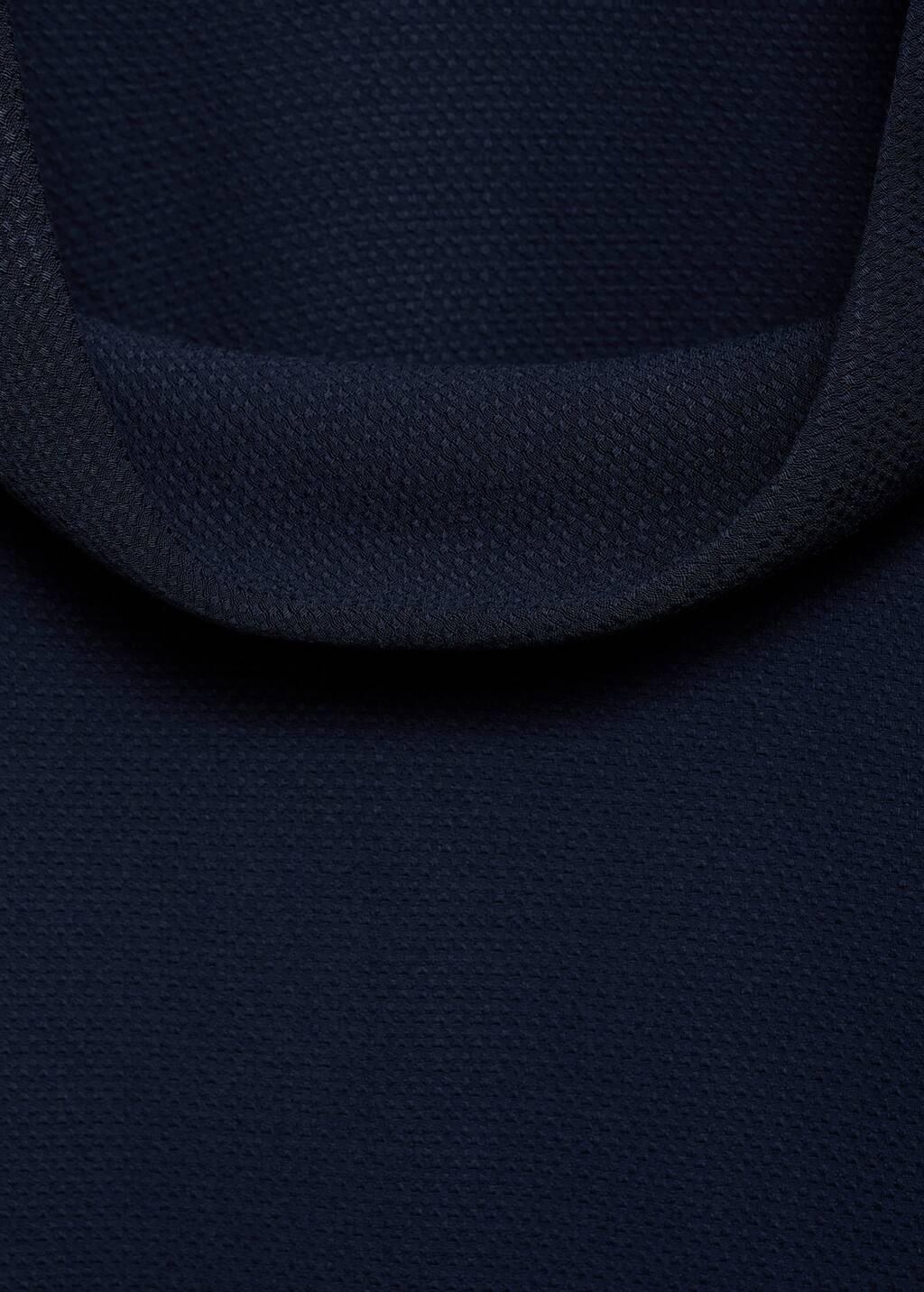 Navy Oversized Flowing Blouse, Navy, large image number 4