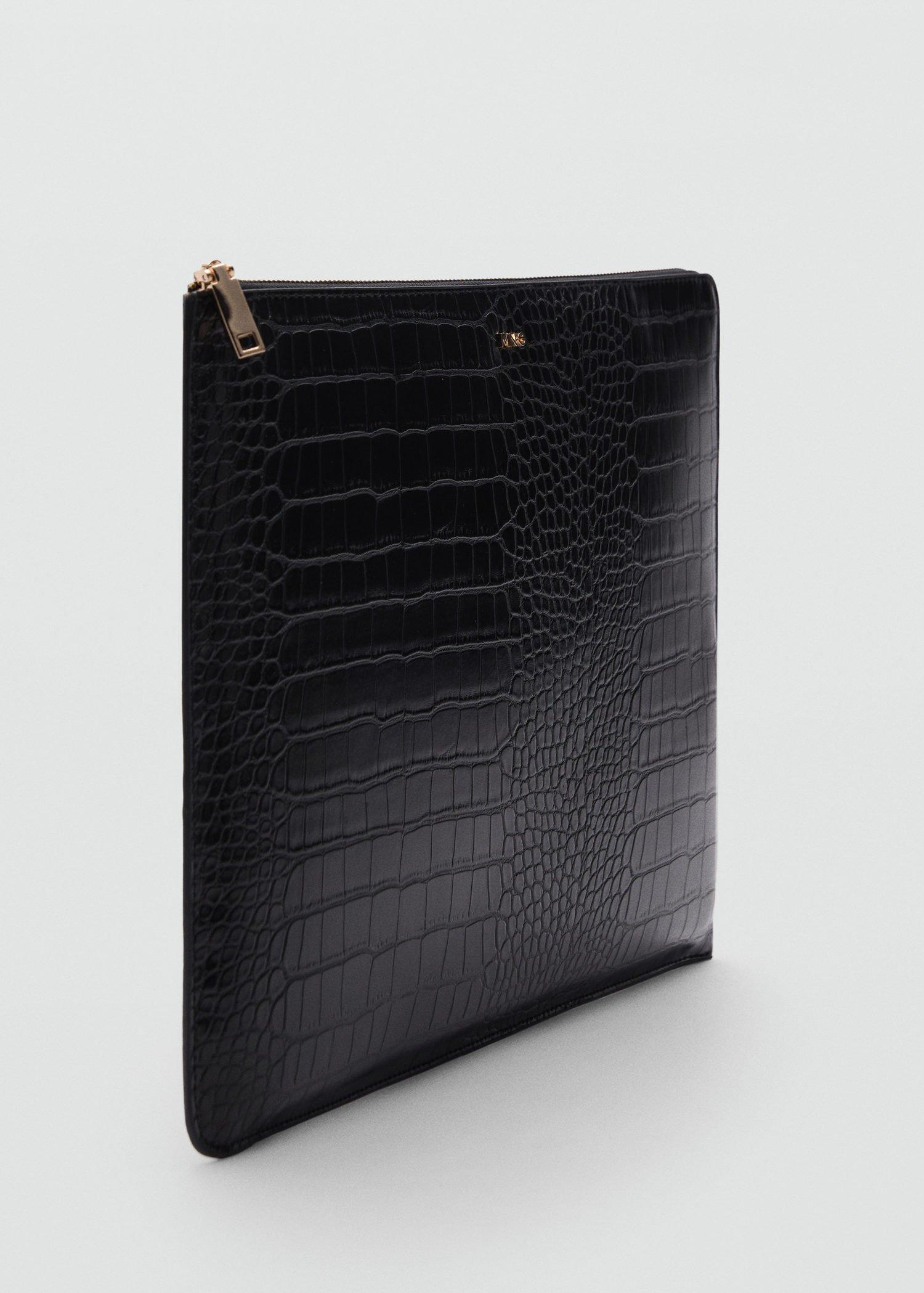 Black Crocodile Mobile Case, Black, large image number 0