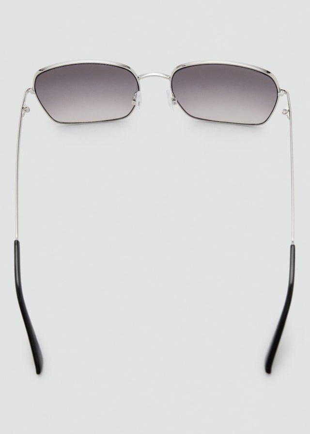 Silver Square Metallic Frame Sunglasses, 0201_PL, large image number 2