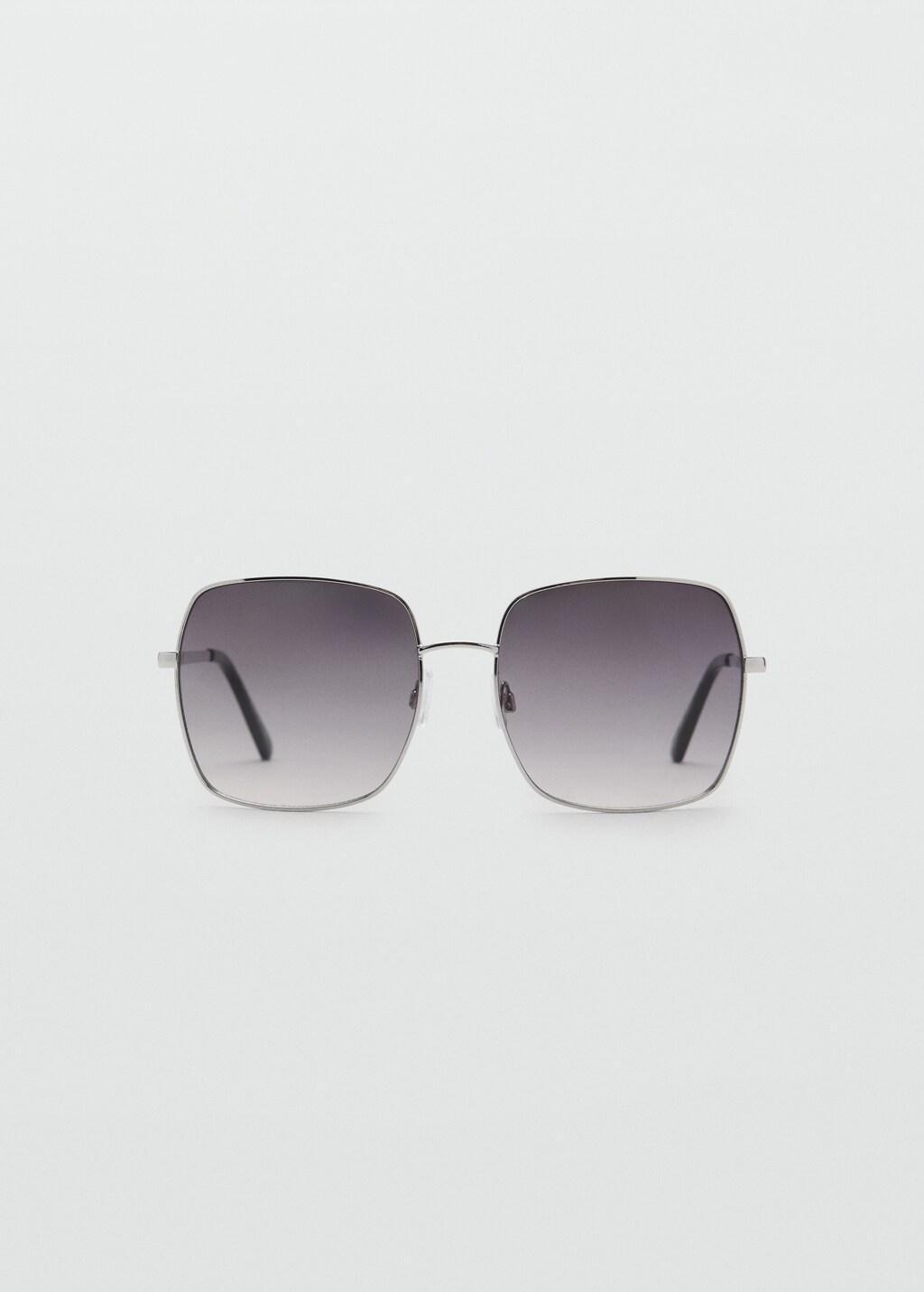 Silver Square Metallic Frame Sunglasses, 0201_PL, large image number 8